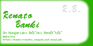 renato banki business card